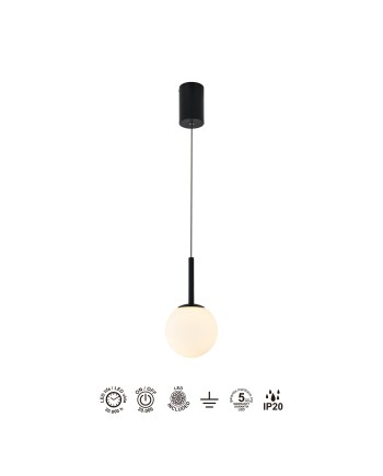 PUEBLA * COLGANTE LED 9W 3000K NEGRO